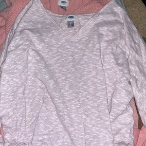 white/very light pink long sleeve